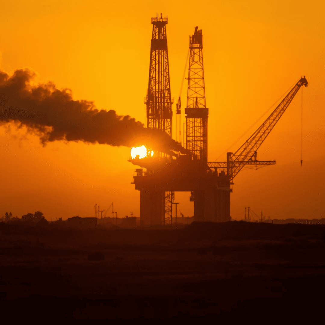 Rig Sunset Background